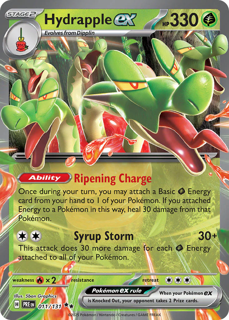 Hydrapple ex 011/131 Double Rare Pokemon Card (Scarlet & Violet Prismatic Evolutions)