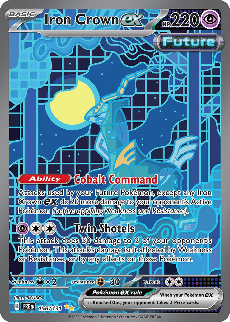 Iron Crown ex 158/131 Special Illustration Rare Pokemon Card (Scarlet & Violet Prismatic Evolutions)