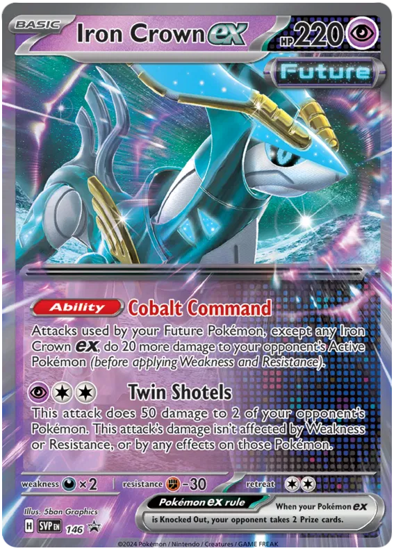 Iron Crown ex SVP146 Pokemon Promo Card (SV Promo Series)