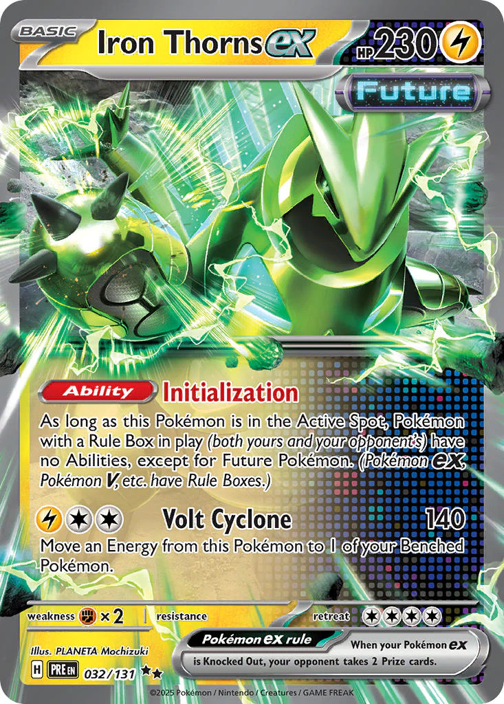 Iron Thorns ex 032/131 Double Rare Pokemon Card (Scarlet & Violet Prismatic Evolutions)