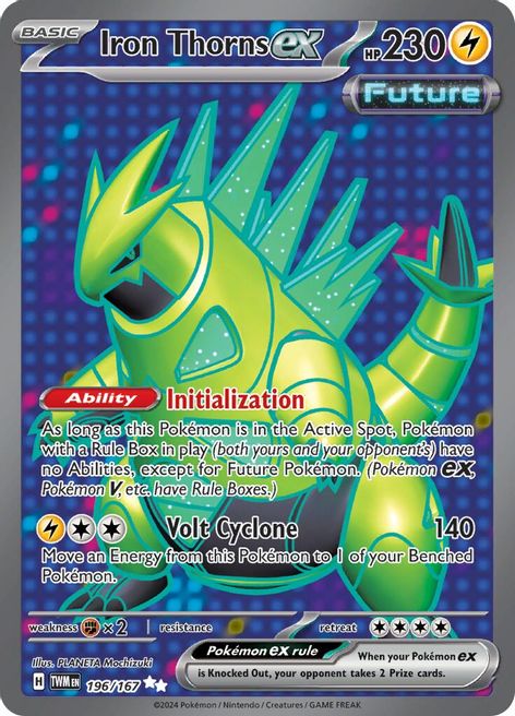 Iron Thorns ex 196/167 Ultra Rare Pokemon Card (SV Twilight Masquerade)