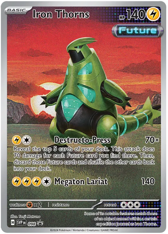 Iron Thorns SVP098 Pokemon Promo Card (SV Promo Series)