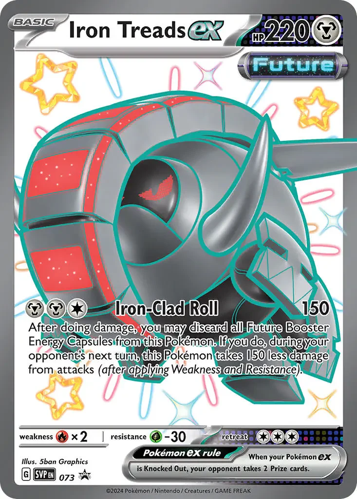 Iron Treads ex SVP073 Pokemon Promo Card (SV Promo Series)