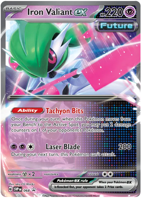 Iron Valiant ex SVP068 Pokemon Promo Card (SV Promo Series)