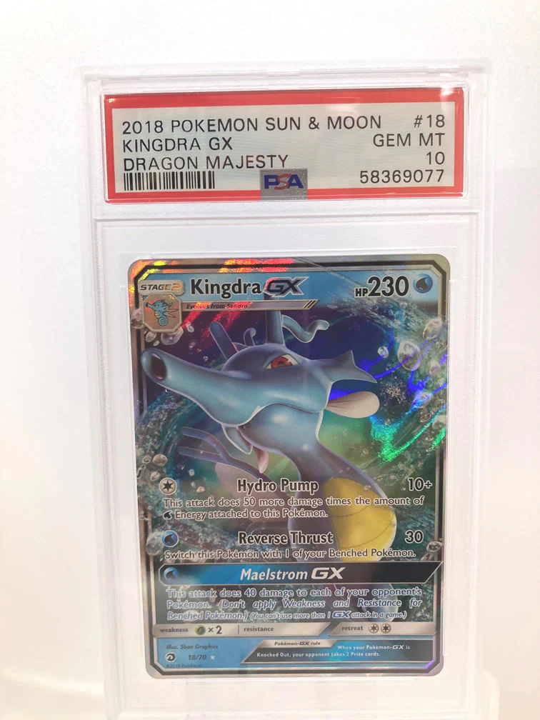 Kingdra GX 18/70 PSA 10 Gem Mint Graded Pokemon Card
