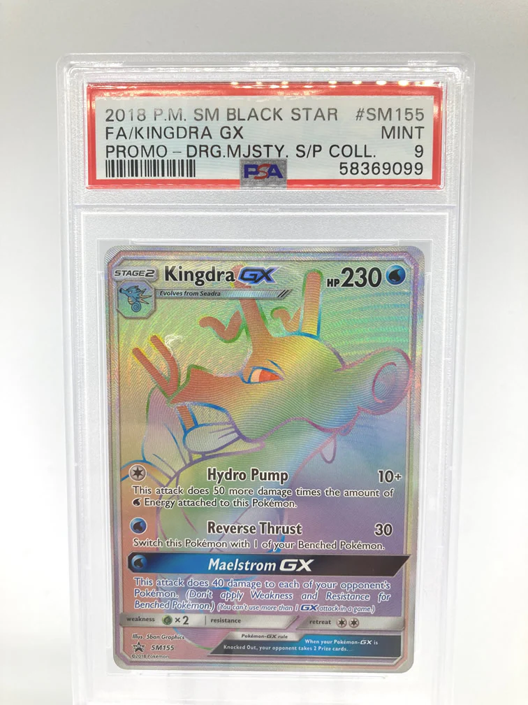 Kingdra GX SM155 PSA 9 Mint Graded Pokemon Card