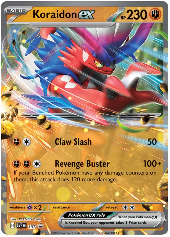 Koraidon ex SVP197 Pokemon Promo Card (SV Promo Series)