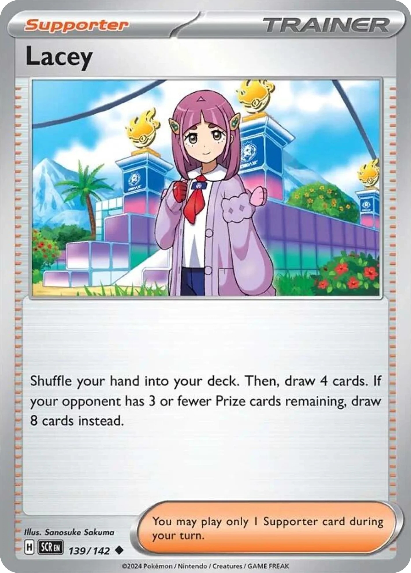 Lacey 139/142 Uncommon Pokemon Card (SV Stellar Crown)