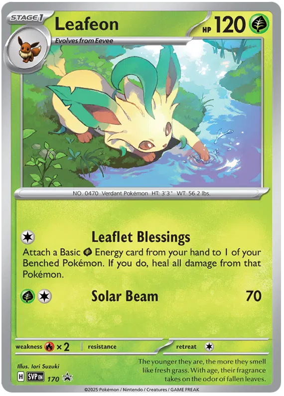 Leafeon SVP170 Pokemon Promo Card (SV Promo Series)