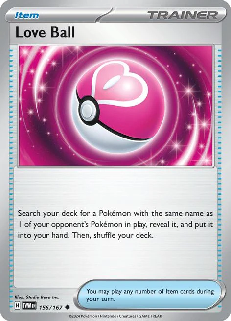 Love Ball 156/167 Uncommon Pokemon Card (SV Twilight Masquerade)