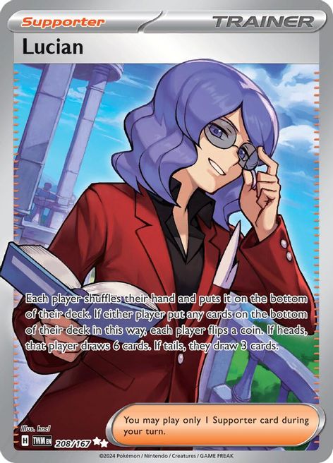 Lucian 208/167 Ultra Rare Pokemon Card (SV Twilight Masquerade)