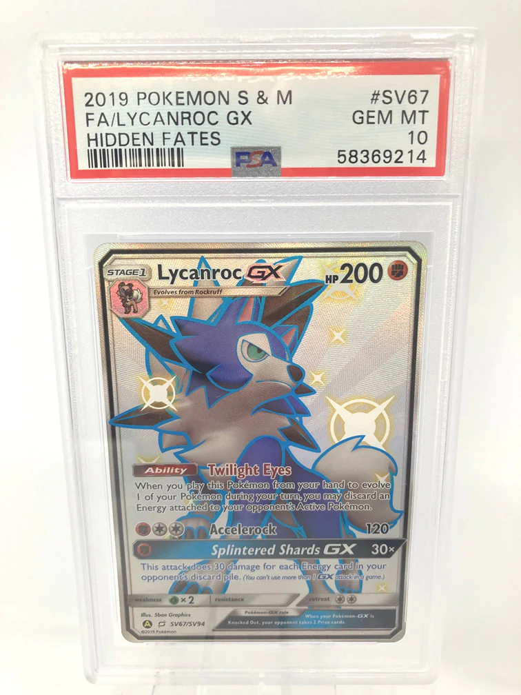 Lycanroc GX SV67/SV94 PSA 10 Gem Mint Graded Pokemon Card