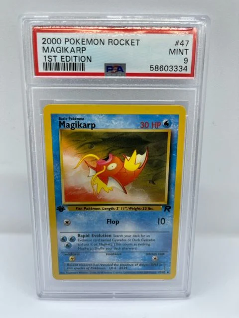Magikarp 47/82 PSA 9 Graded Uncommon Pokemon Card (2000 Pokemon Rocket)