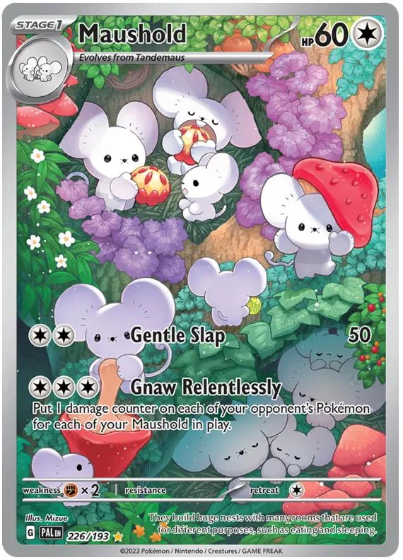 Maushold 226/193 Illustration Rare Pokemon Card (SV2 Paldea Evolved)