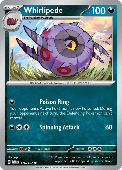 Mightyena 114/167 Uncommon Pokemon Card (SV Twilight Masquerade)