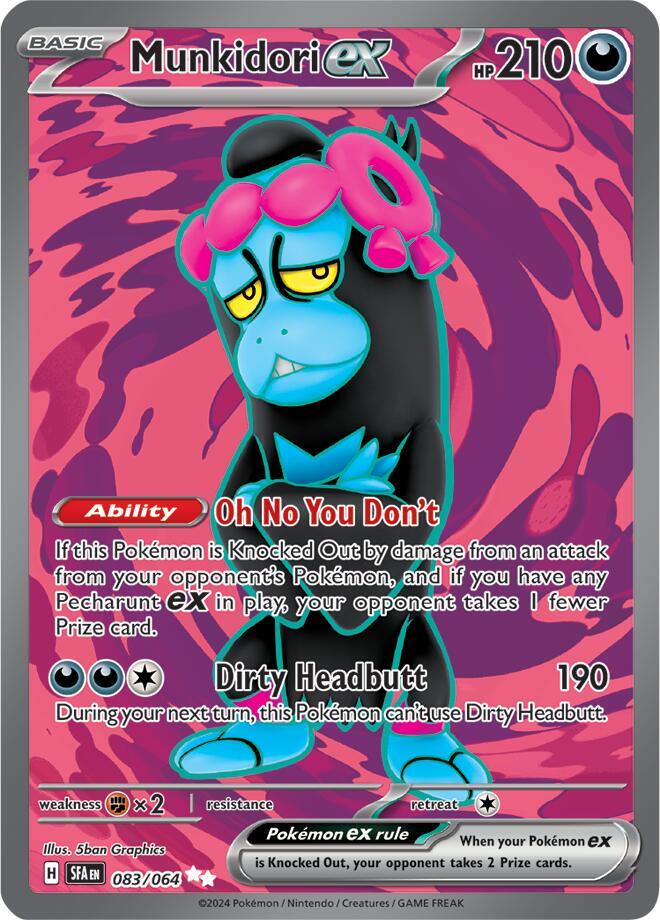Munkidori ex 083/064 Ultra Rare Pokemon Card (SV Shrouded Fable)