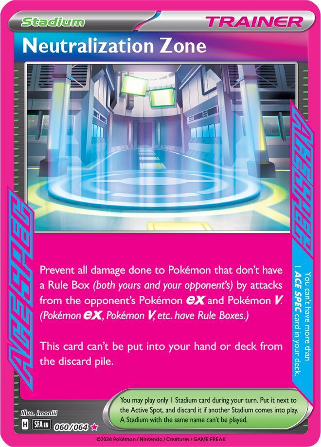 Neutralization Zone 060/064 ACE SPEC Rare Pokemon Card (SV Shrouded Fable)