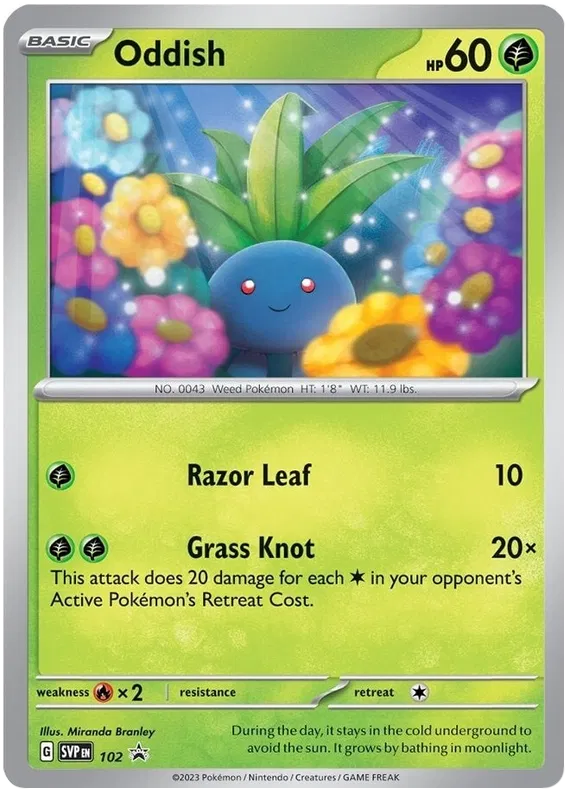 Oddish SVP102 Pokemon Promo Card (SV Promo Series)