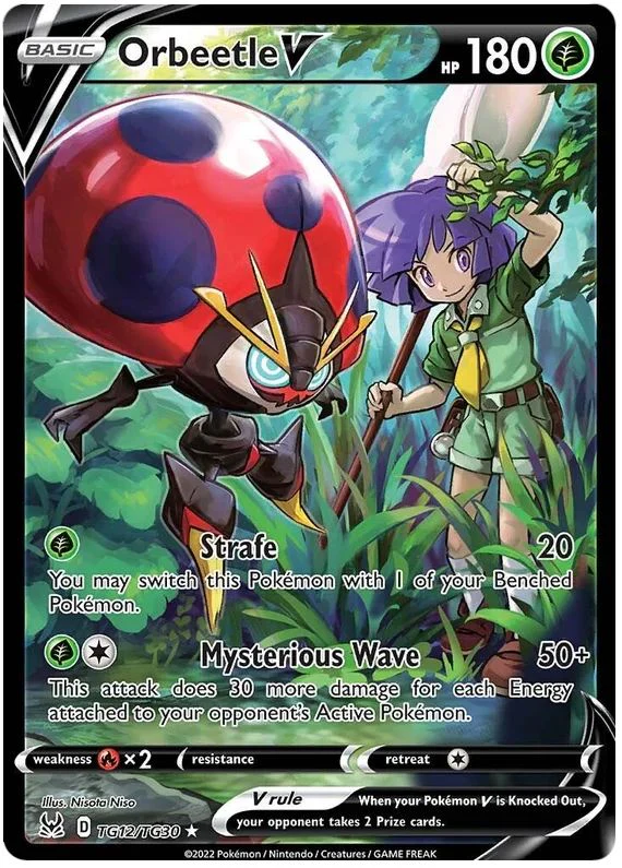 Orbeetle V TG12/TG30 Ultra-Rare Rare (Lost Origin Trainer Gallery)