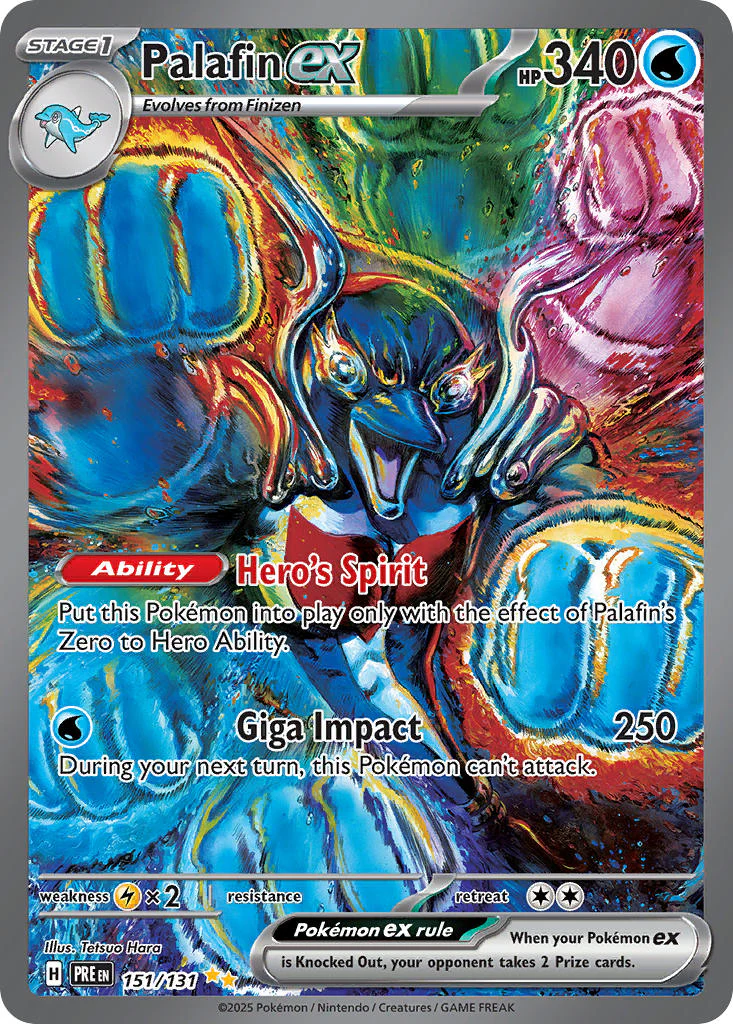 Palafin ex 151/131 Special Illustration Rare Pokemon Card (Scarlet & Violet Prismatic Evolutions)