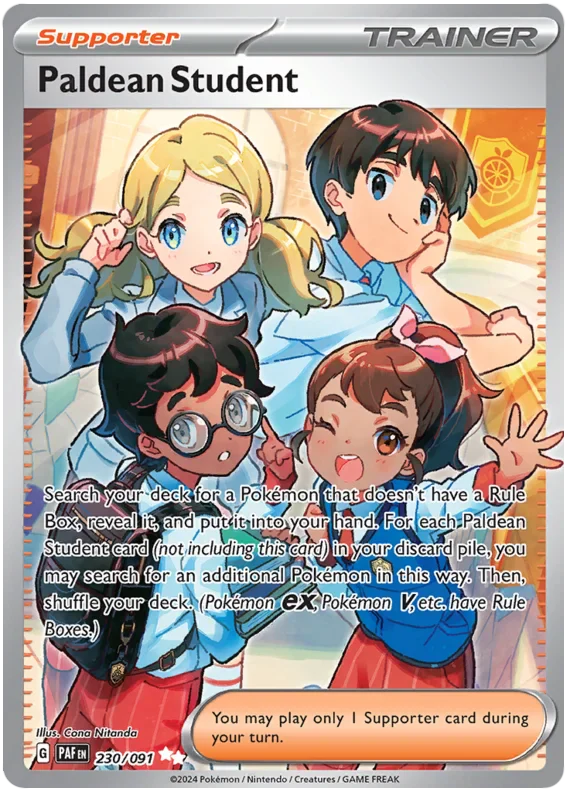 Paldean Student 230/091 Ultra Rare Pokemon Card (SV 4.5 Paldean Fates)