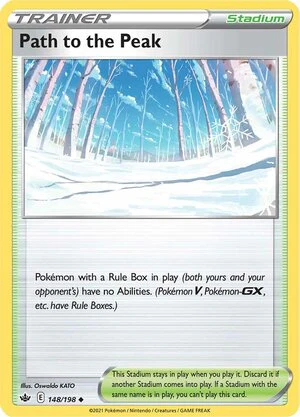 Path to the Peak 148/198 Uncommon Reverse Holo Pokemon Card (SWSH Chilling Reign)