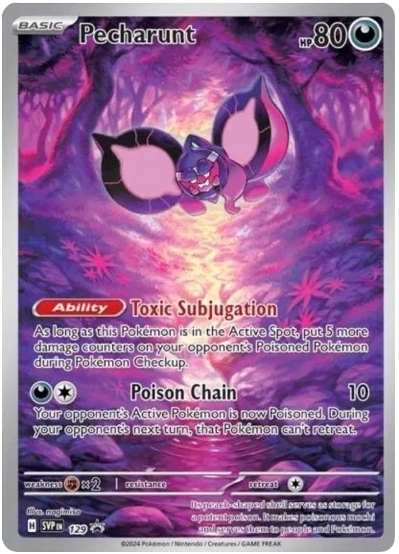 Pecharunt SVP129 Pokemon Promo Card (SV Promo Series)