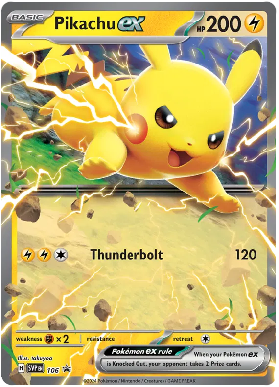 Pikachu ex SVP106 Pokemon Promo Card (SV Promo Series)