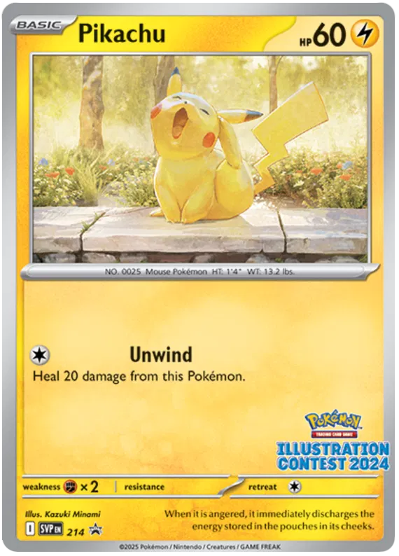 Pikachu SVP214 Pokemon Promo Card (SV Promo Series)