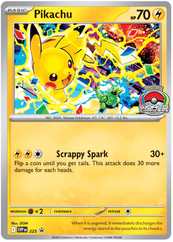 Pikachu SVP225 Pokemon Promo Card (SV Promo Series)