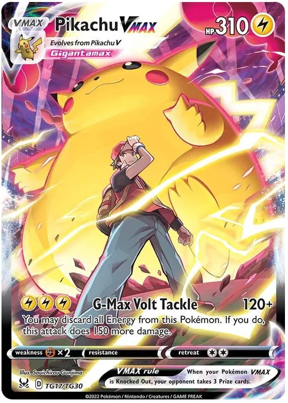 Pikachu VMAX TG17/TG30 Ultra-Rare Rare (Lost Origin Trainer Gallery)