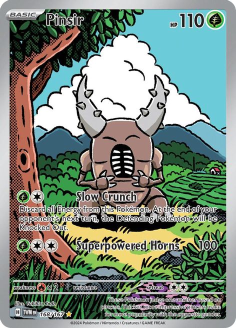 Pinsir 168/167 Illustration Rare Pokemon Card (SV Twilight Masquerade)