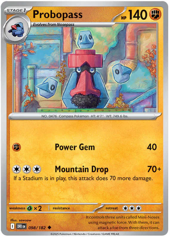 Probopass 098/182 Uncommon Pokemon Card (Scarlet & Violet Destined Rivals)