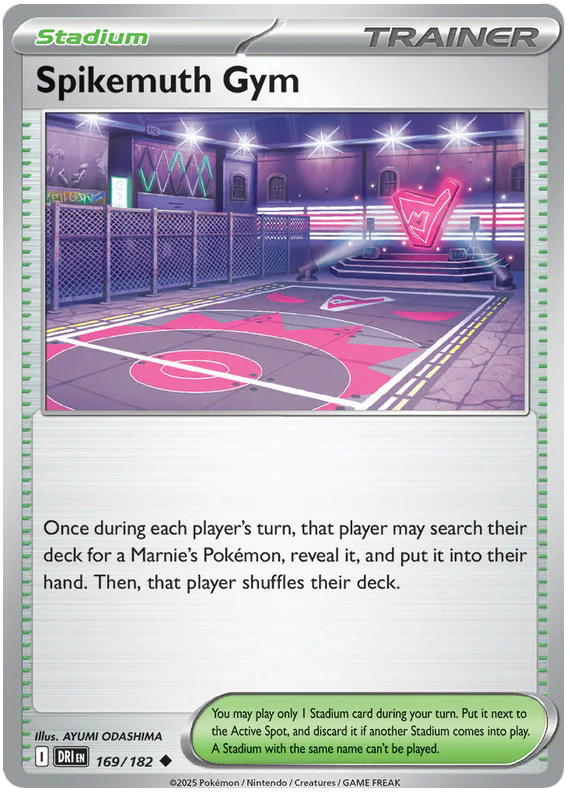 Spikemuth Gym 169/182 Uncommon Pokemon Card (Scarlet & Violet Destined Rivals)