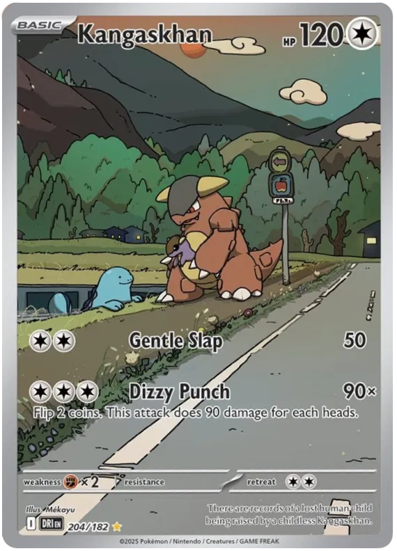 Kangaskhan 204/182 Illustration Rare Pokemon Card (Scarlet & Violet Destined Rivals)