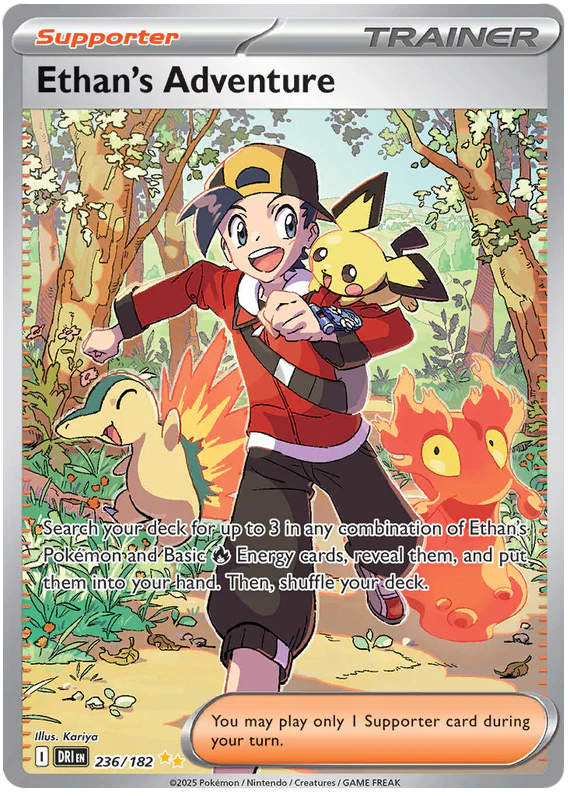 Ethan's Adventure 236/182 Special Illustration Rare Pokemon Card (Scarlet & Violet Destined Rivals)