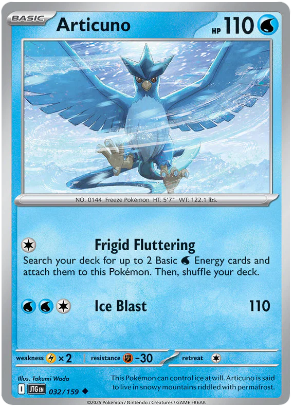 Articuno 032/159 Uncommon Pokemon Card (Scarlet & Violet Journey Together)