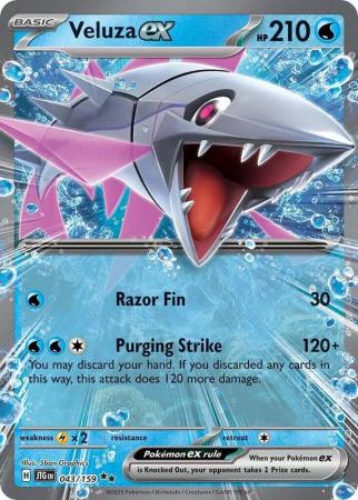 Veluza ex 043/159 Double Rare Pokemon Card (Scarlet & Violet Journey Together)