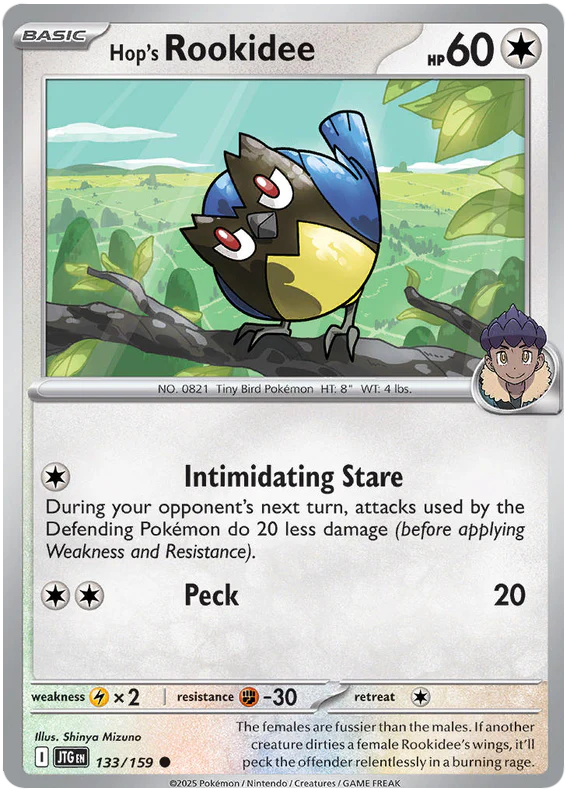 Hop's Rookidee 133/159 Common Pokemon Card (Scarlet & Violet Journey Together)