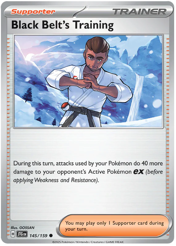 Black Belt's Training 145/159 Common Pokemon Card (Scarlet & Violet Journey Together)