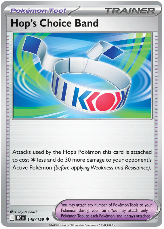 Hop's Choice Band 148/159 Uncommon Pokemon Card (Scarlet & Violet Journey Together)
