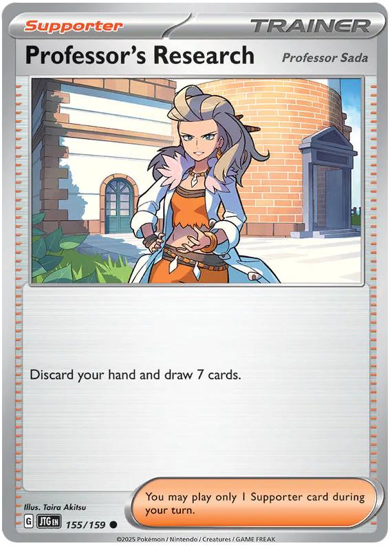 Professor's Research [Professor Sada] 155/159 Common Pokemon Card (Scarlet & Violet Journey Together)