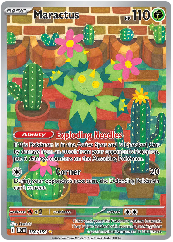 Maractus 160/159 Illustration Rare Pokemon Card (Scarlet & Violet Journey Together)