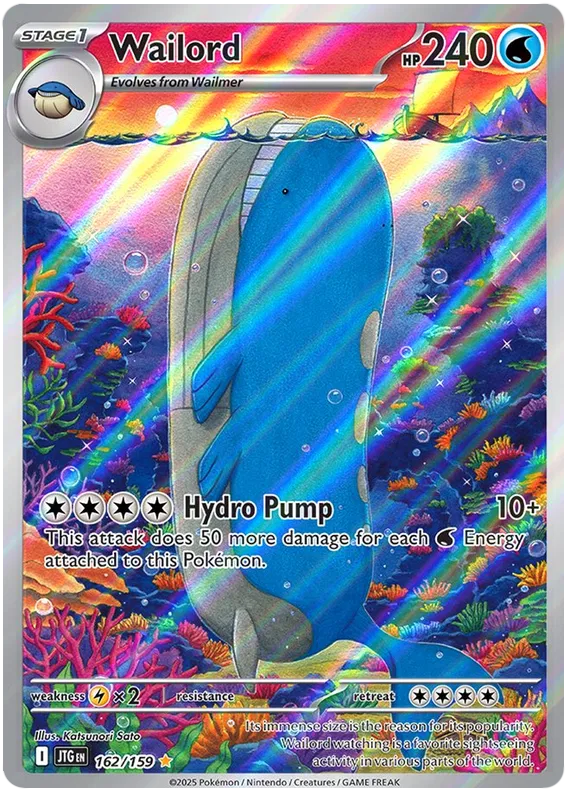 Wailord 162/159 Illustration Rare Pokemon Card (Scarlet & Violet Journey Together)