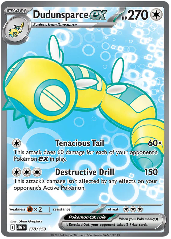 Dudunsparce ex 178/159 Ultra Rare Pokemon Card (Scarlet & Violet Journey Together)