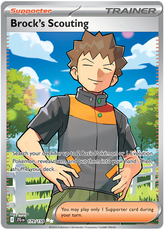 Brock's Scouting 179/159 Ultra Rare Pokemon Card (Scarlet & Violet Journey Together)