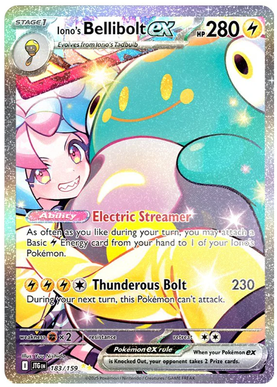 Iono's Bellibolt ex 183/159 Special Illustration Rare Pokemon Card (Scarlet & Violet Journey Together)