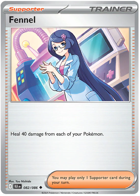 Fennel 082/086 Uncommon Pokemon Card (Scarlet & Violet Black Bolt)