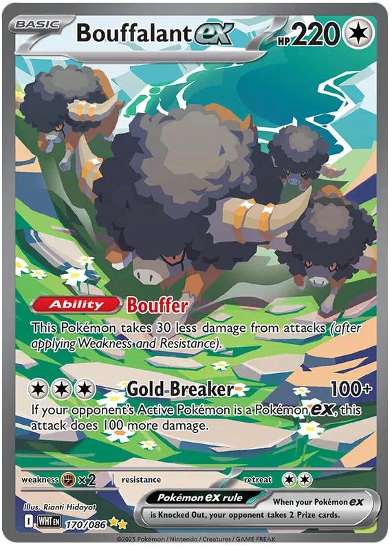 Bouffalant ex 170/086 Special Illustration Rare Pokemon Card (Scarlet & Violet White Flare)