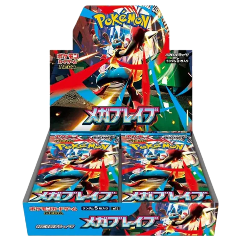 Pokemon TCG Mega Brave m1L Japanese Booster Box (30 Booster Packs)